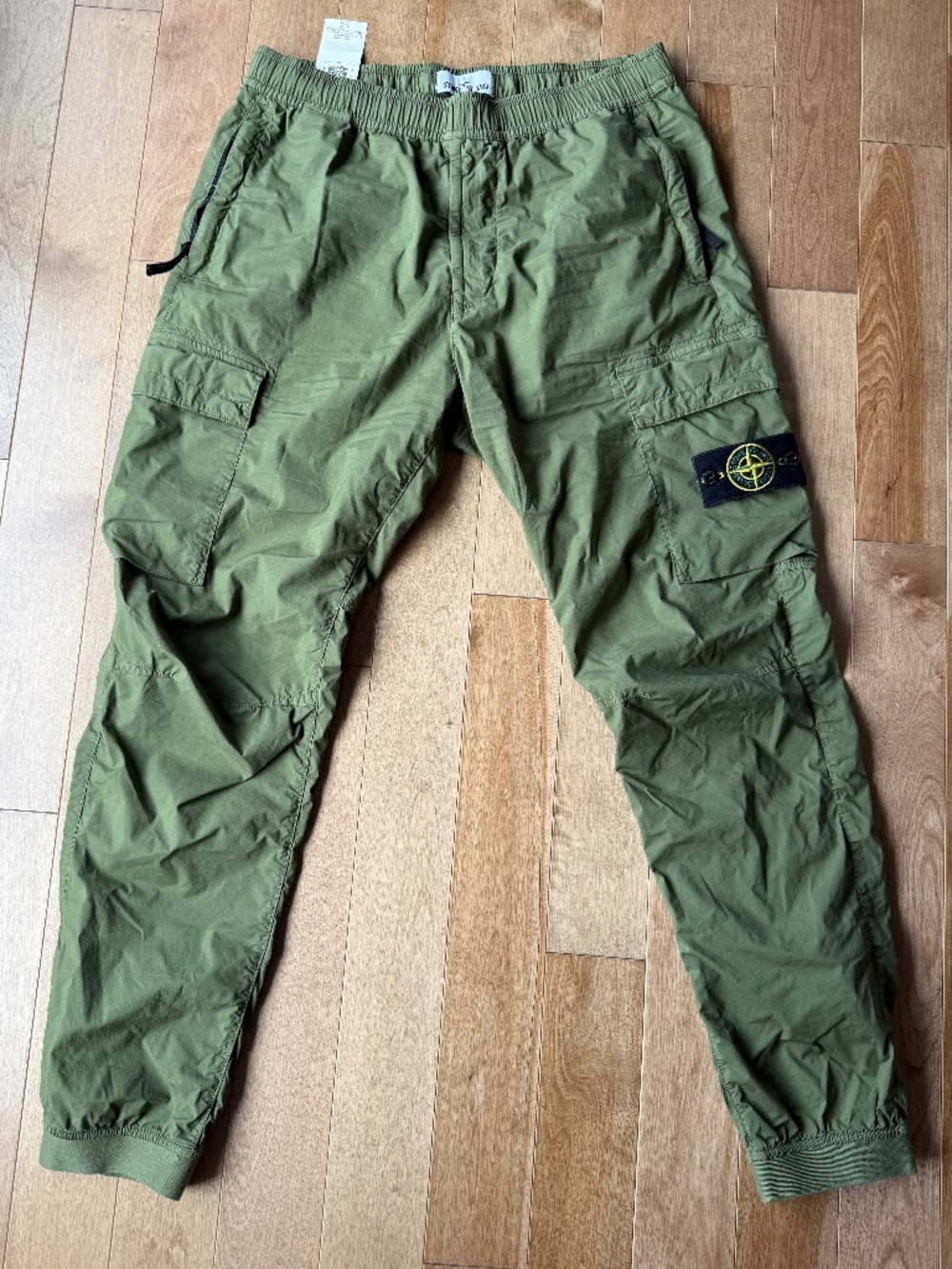 Stone Island - Men’s nylon green cargo pants